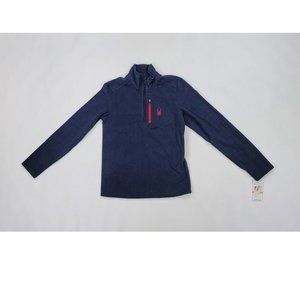 Spyder Transport Half Zip Fleece Jacket Men's Small Navy